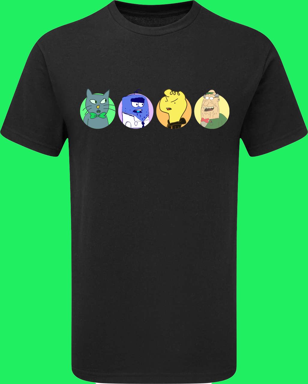 Gyula, Beni, Nyakkendős Macska & Ervin rövid ujjú póló