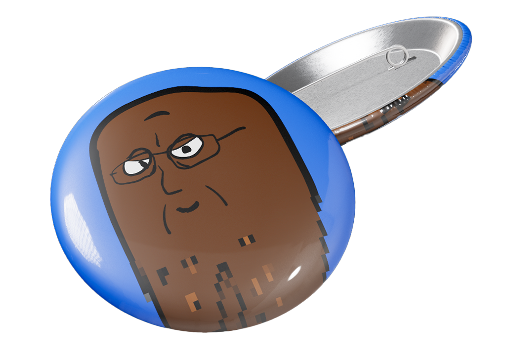 Meztelen csoki bugyuta kitűző