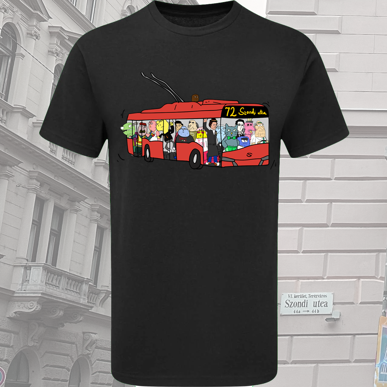 72-es troli rövid ujjú póló