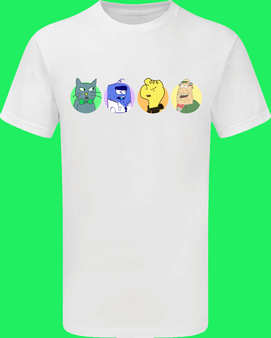 Gyula, Beni, Nyakkendős Macska & Ervin rövid ujjú póló