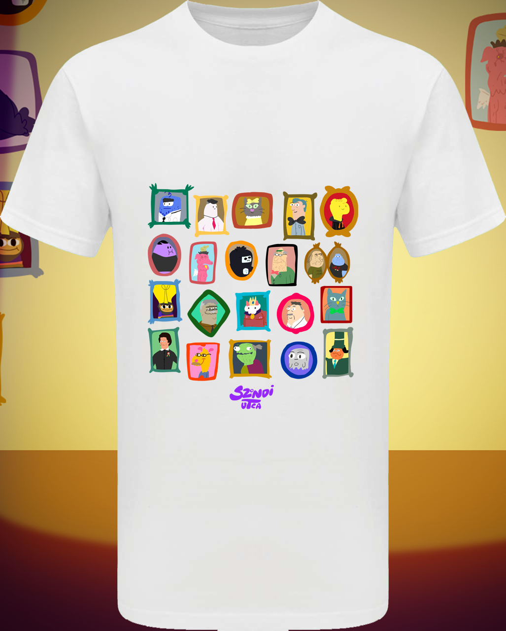 Sok-sok képes rövid ujjú póló