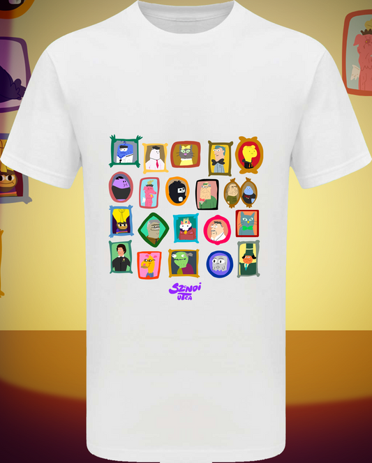 Sok-sok képes rövid ujjú póló