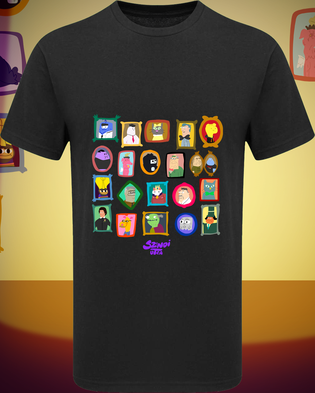 Sok-sok képes rövid ujjú póló