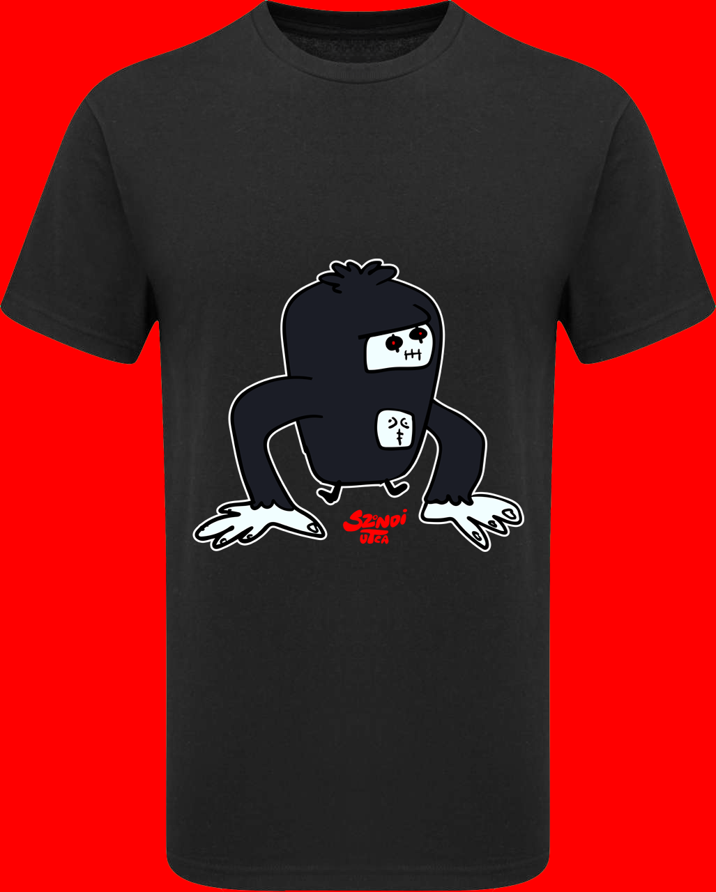 Károly Mumus teljes alakos rövid ujjú pólója