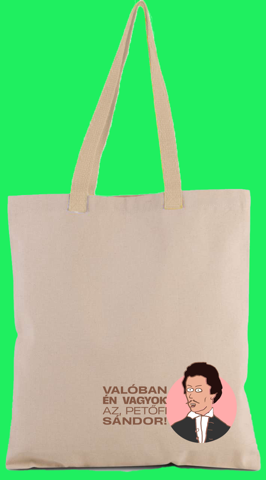 Petőfi bemutatkozós vászontáskája