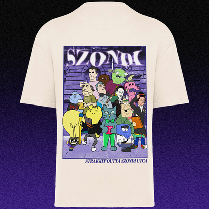 SZONDI x Biszbaszföld oversized rövid ujjú póló